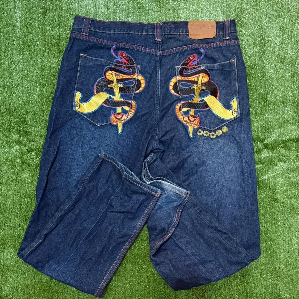Coogi Men's Navy and Blue Jeans